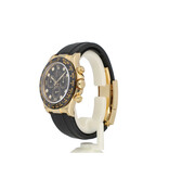 Rolex Daytona  40 NEW ROLEX SERVICE - 2020 B+P | Oysterflex yellow gold rubber black diamond