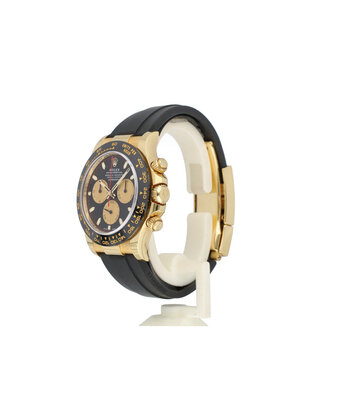 Rolex Daytona  40 - 2022 box + papers | Paul Newman yellow gold ceramic Oysterflex - black / cha