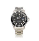 Rolex Submariner Date 40 NEW ROLEX SERVICE - 1982 | steel black matte pallettoni 73-serial