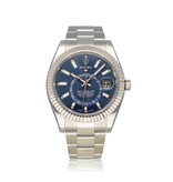 Rolex Sky-Dweller  42 NEW ROLEX SERVICE - 2023 B+P | steel - white gold blue Oyster