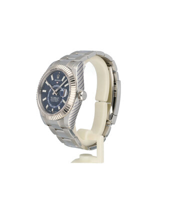 Rolex Sky-Dweller  42 NEW ROLEX SERVICE - 2023 B+P | steel - white gold blue Oyster