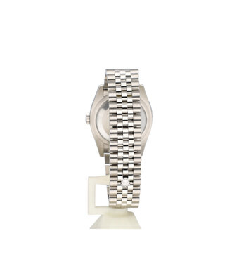 Rolex Datejust 36 steel - white gold diamond black computer Jubilee + papers