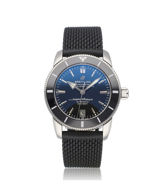 Breitling Superocean Heritage Automatic 42 NEW BREITLING SERVICE - 2023 B+P | black rubber