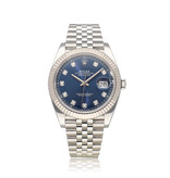 Rolex Datejust 41 NEW ROLEX SERVICE - 2019 B+P | steel blue diamond Jubilee