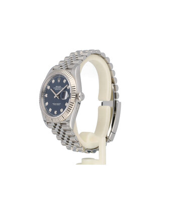 Rolex Datejust 41 NEW ROLEX SERVICE - 2019 B+P | steel blue diamond Jubilee