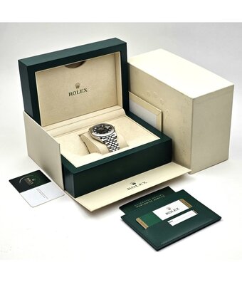 Rolex Datejust 41 NEW ROLEX SERVICE - 2019 B+P | steel blue diamond Jubilee