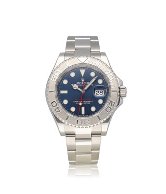 Rolex Yacht-master 40 NEW ROLEX SERVICE - 2022 B+P | steel blue - platinum Oyster