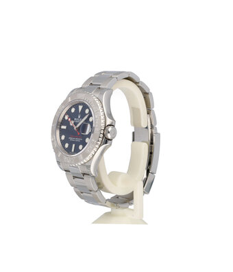 Rolex Yacht-master 40 NEW ROLEX SERVICE - 2022 B+P | steel blue - platinum Oyster
