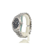 Rolex Datejust 36 NEW ROLEX SERVICE - 2018 B+P | steel - white gold black date Jubilee