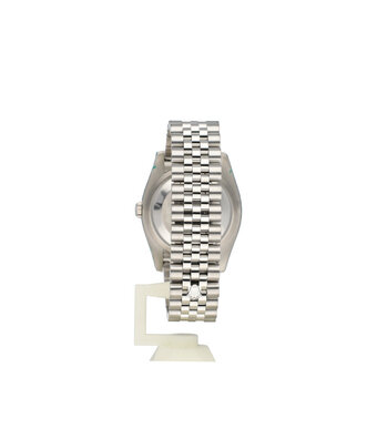 Rolex Datejust 36 NEW ROLEX SERVICE - 2018 B+P | steel - white gold black date Jubilee