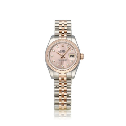 Lady-Datejust 26 - 2008 - V-serial | steel - rose gold pink diamond Jubilee