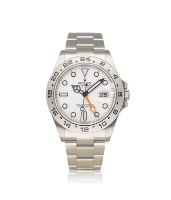 Rolex Explorer II  42 NEW ROLEX SERVICE - 2022 B+P | steel black orange