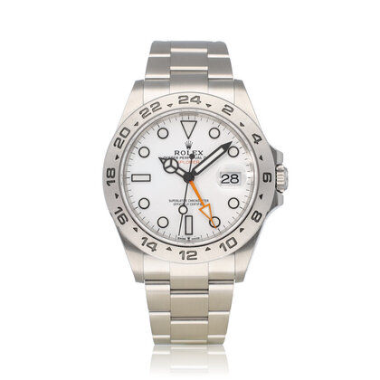Explorer II  42 NEW ROLEX SERVICE - 2022 B+P | steel black orange