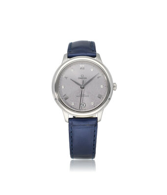 Omega De Ville Prestige 34 2025 box + papers | steel silver diamond