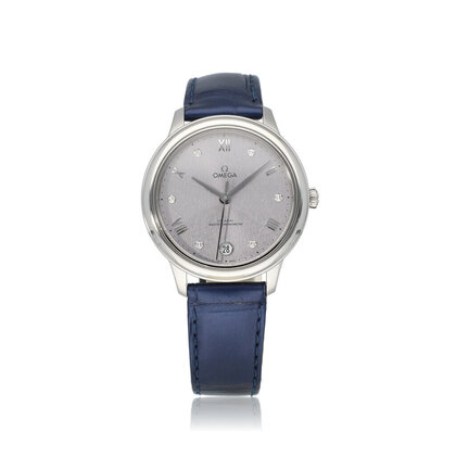 De Ville Prestige 34 2025 box + papers | steel silver diamond