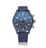 IWC chrono blue ceramic Chronograph Top Gun Oceana 42