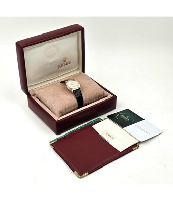 Rolex Cellini  25 NEW ROLEX SERVICE - 1992 B+P | gold champagne