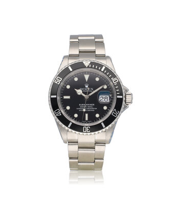 Rolex Submariner Date 40 NEW ROLEX SERVICE - 2005 box + papers | steel black Oyster