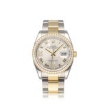 Rolex Datejust 36 NEW ROLEX SERVICE + box | steel yellow gold Oyster silver roman