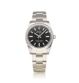 Rolex Oyster Perpetual 34 - 2021 box + papers | steel black domed Oyster
