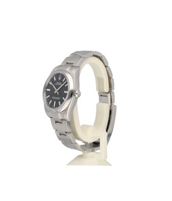 Rolex Oyster Perpetual 34 - 2021 box + papers | steel black domed Oyster