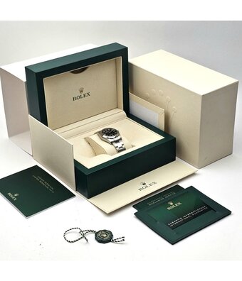 Rolex Oyster Perpetual 34 - 2021 box + papers | steel black domed Oyster
