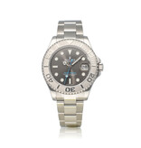 Rolex Yacht-master 37 NEW ROLEX SERVICE - 2017 B+P | steel - platinum slate / grey midsize