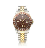 Rolex GMT-Master II 40 steel - gold Oyster nipple Rootbeer - Tiger Eye Jubilee 1971 B+P
