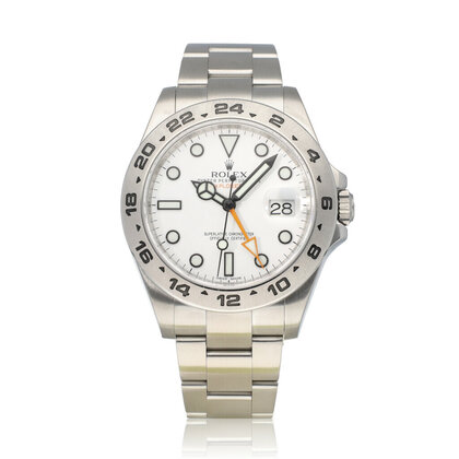 Explorer II  42 2012 box + papers | steel white - polar - orange