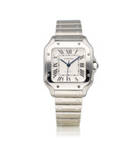 Cartier Santos de Cartier  Medium 2020 box + papers | steel silver | ref. 4075