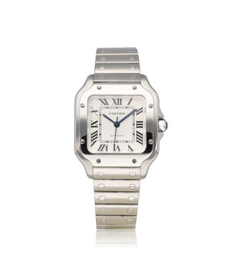 Cartier Santos de Cartier  Medium 2020 box + papers | steel silver | ref. 4075