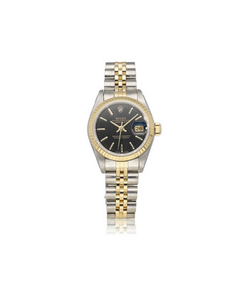 Rolex Lady-Datejust 26 NEW ROLEX SERVICE - 1985 - 88-serial | steel - gold black tight Jubilee