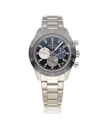 Zenith Chronomaster Sport 41 - 2022 box + papers | steel black