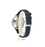 Omega Speedmaster  40 - 2016 box + papers | steel leahter white - blue dial