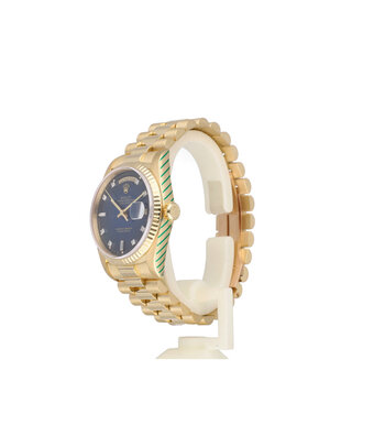 Rolex Day-Date 36 NEW ROLEX SERVICE - 1989 | gold blue ombre - vignette diamond President
