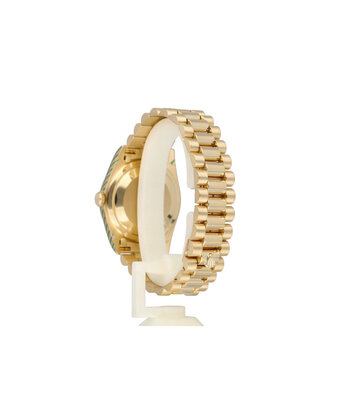 Rolex Day-Date 36 NEW ROLEX SERVICE - 1989 | gold blue ombre - vignette diamond President