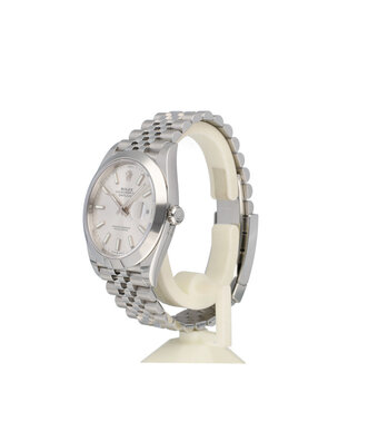 Rolex Datejust 41 - 2024 box + papers | silver index domed Jubilee