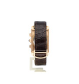Cartier Tank Américaine SM yellow gold silver roman alligator leather 2009 B+P