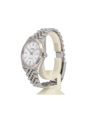 Rolex Datejust 41 - 2022 box + papers | steel white Jubilee