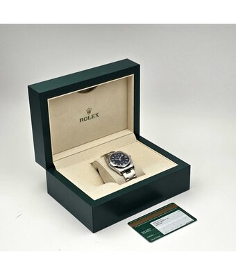 Rolex Oyster Perpetual  - 2018 box + papers | steel blue 369 Oyster