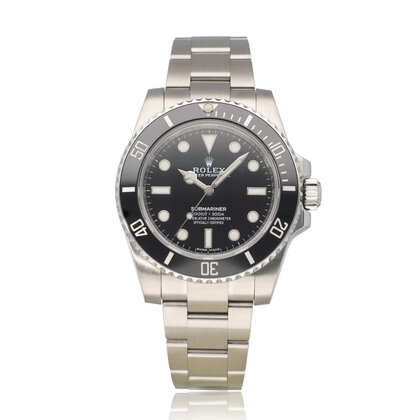Submariner No Date 40 2017 + papers | steel black ceramic