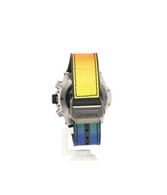 Hublot Big Bang Unico Titanium Chronograph Rainbow 42 skeleton 2025 box + papers