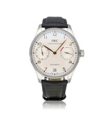 IWC Portugieser Automatic 42 NEW IWC STRAP - 2014 B+P | steel silver