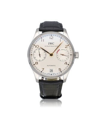 IWC Portugieser Automatic 42 NEW IWC STRAP - 2014 B+P | steel silver