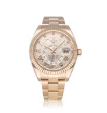 Rolex Sky-Dweller  42 - 2015 - box + papers | rose gold sundust pink roman Oyster