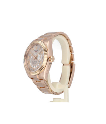 Rolex Sky-Dweller  42 - 2015 - box + papers | rose gold sundust pink roman Oyster