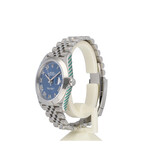 Rolex Datejust 41 NEW ROLEX SERVICE | DSC steel azurro blue roman Jubilee + box