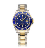 Rolex Submariner Date 40 NEW ROLEX SERVICE - 2000 B+P | steel - yellow gold blue - bluesy