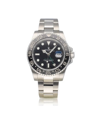Rolex GMT-Master II 40 NEW ROLEX SERVICE  - 2014 + papers | steel black ceramic Oyster