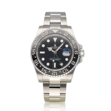 GMT-Master II 40 NEW ROLEX SERVICE  - 2014 + papers | steel black ceramic Oyster